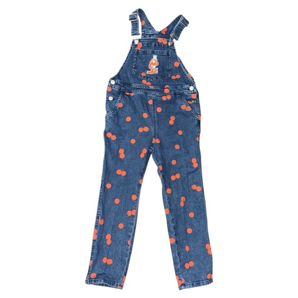 Christian Robinson x Target Toddler 5T Denim Overalls w/ Polka Dots & Microscope - Picture 2 of 5
